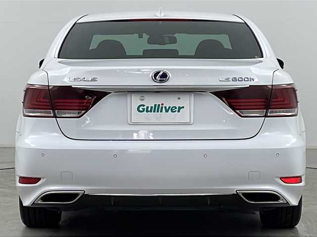 レクサス ＬＳ 600h Fスポーツ 道央・札幌 2014(平26)年 4.6万km ホワイトノーヴァガラスフレーク ・4WD/・純正ナビ＆TV＆CD＆DVD＆BT/・バックカメラ/・レザーシート/・前席パワーシート/・シートヒーター/・ステアリングヒーター/・ブラインドスポットモニター/・パドルシフト/・リア電動シェード/・オートライト/・オートマチックハイビーム/・LEDヘッドライト/・純正ドライブレコーダー