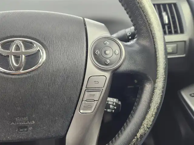 トヨタ プリウス α G 愛知県 2015(平27)年 16.6万km ホワイトパールクリスタルシャイン トヨタセーフティーセンス/純正SDナビ/・Bluetooth/・フルセグTV/革巻きステアリング/ステアリングリモコン/レーダークルーズコントロール/ビルトインETC/AC100V/前後ドライブレコーダー/夏タイヤAWセット積み込み