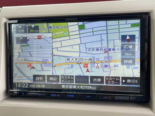 スズキ ラパン ショコラ X 東京都 2014(平26)年 6.7万km ベージュ ナビゲーション　/フルセグテレビ　/ＣＤ＆ＤＶＤ　/ブルートゥース　/バックカメラ　/ＥＴＣ　/アイドリングストップ　/スマートキー　/合革シート　/シートヒーター　/アイドリングストップ　/保証書　/取扱説明書　/整備手帳