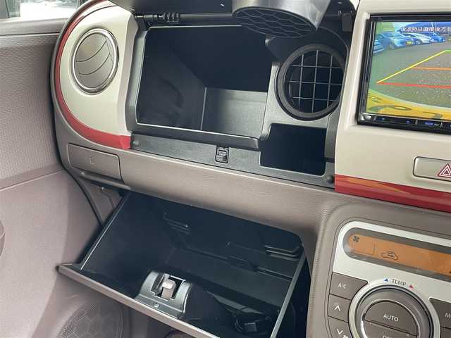 スズキ ラパン ショコラ X 東京都 2014(平26)年 6.7万km ベージュ ナビゲーション　/フルセグテレビ　/ＣＤ＆ＤＶＤ　/ブルートゥース　/バックカメラ　/ＥＴＣ　/アイドリングストップ　/スマートキー　/合革シート　/シートヒーター　/アイドリングストップ　/保証書　/取扱説明書　/整備手帳