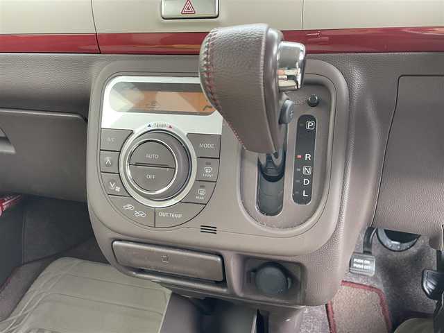 スズキ ラパン ショコラ X 東京都 2014(平26)年 6.7万km ベージュ ナビゲーション　/フルセグテレビ　/ＣＤ＆ＤＶＤ　/ブルートゥース　/バックカメラ　/ＥＴＣ　/アイドリングストップ　/スマートキー　/合革シート　/シートヒーター　/アイドリングストップ　/保証書　/取扱説明書　/整備手帳