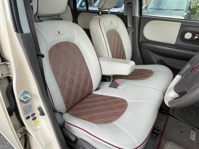 スズキ ラパン ショコラ X 東京都 2014(平26)年 6.7万km ベージュ ナビゲーション　/フルセグテレビ　/ＣＤ＆ＤＶＤ　/ブルートゥース　/バックカメラ　/ＥＴＣ　/アイドリングストップ　/スマートキー　/合革シート　/シートヒーター　/アイドリングストップ　/保証書　/取扱説明書　/整備手帳