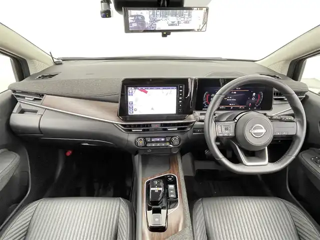 日産 オーラ G レザーエディション 千葉県 2023(令5)年 2.7万km 黒Ｍ 禁煙車/360°セーフティアシスト/・前方衝突予測警報/・車線逸脱防止支援システム/・後側方車両検知警報/・後側方衝突防止支援システム/・後退時衝突防止支援システム/インテリジェントルームミラー/純正9インチナビ/アラウンドビューモニター/LEDオートライト/シートヒーター/レザーシート/純正フロアマット/純正17インチアルミホイール/ステアリングスイッチ/オートエアコン/USBポート/プッシュスタート/スマートキー