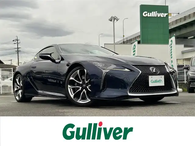 レクサス ＬＣ 500 Lパッケージ 愛知県 2017(平29)年 3.4万km ディープブルーマイカ TRDエアロ/ガラスルーフ/純正ナビ/（CD/DVD/FM/AM/BT/USB）/フルセグTV/バックカメラ/ビルトイン2.0ETC/純正21インチAW/レクサスセーフティシステム/レーダークルーズコントロール/クリアランスソナー/ブラインドスポットモニター/カラーヘッドアップディスプレイ/セミアニリン本革シート/前席パワーシート（D席メモリー付き）/前席シートヒーター/エアシート/純正フロアマット/LEDヘッドライト