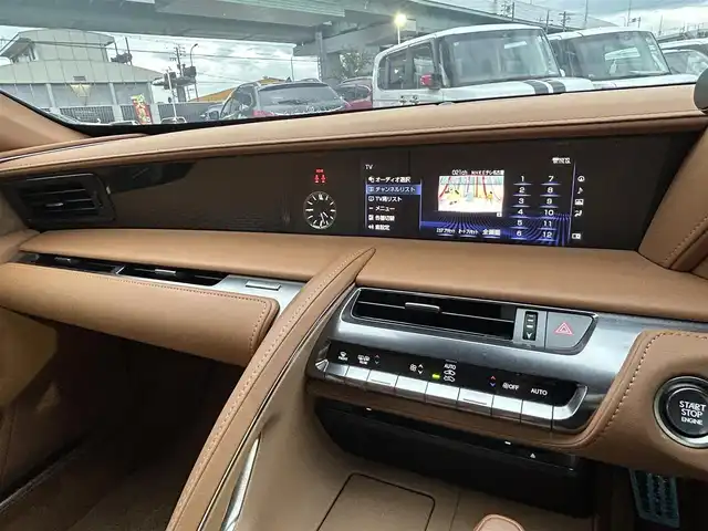レクサス ＬＣ 500 Lパッケージ 愛知県 2017(平29)年 3.4万km ディープブルーマイカ TRDエアロ/ガラスルーフ/純正ナビ/（CD/DVD/FM/AM/BT/USB）/フルセグTV/バックカメラ/ビルトイン2.0ETC/純正21インチAW/レクサスセーフティシステム/レーダークルーズコントロール/クリアランスソナー/ブラインドスポットモニター/カラーヘッドアップディスプレイ/セミアニリン本革シート/前席パワーシート（D席メモリー付き）/前席シートヒーター/エアシート/純正フロアマット/LEDヘッドライト