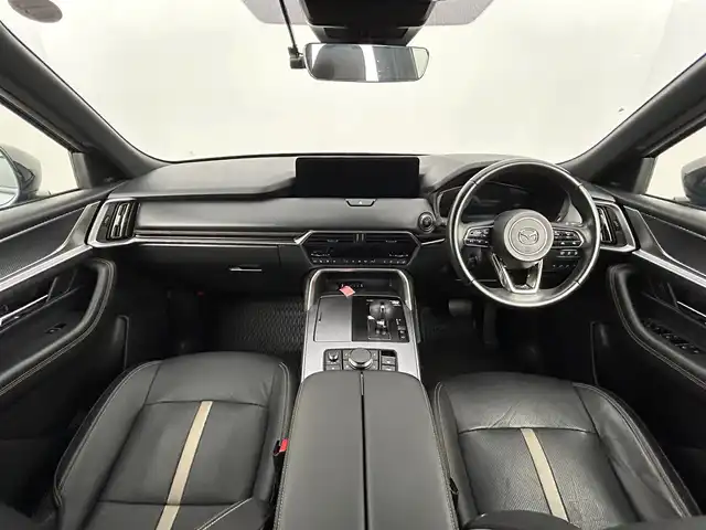 マツダ ＣＸ－６０ XD HV エクスクルーシブスポーツ 道央・札幌 2023(令5)年 4.4万km ディープクリスタルブルーマイカ ・４WD/・純正ナビゲーション/　BT/USB/フルセググ/AppleCarPlay/　/AndroidAuto/HDMI/・全方位カメラ/・パワーバックドア/・純正ドライブレコーダー前後/・i-Activesense/・レーンキープアシスト/・レーダークルーズコントロール/・衝突軽減ブレーキ/・横滑り防止装置/・前後コーナーセンサー/・ブラインドスポットモニター/・リアクロストラフィックアラート/・前席パワーシート/・レザーシート/・全席シートヒーター/・ステアリングヒーター/・ワイヤレス充電/・オートライト/・LEDヘッドライト/・オートマチックハイビーム/・ヒルディセントコントロール/・MTモード付AT・パドルシフト/・オートブレーキホールド/・スマートキー/・プッシュスタート/・スペアキー１本/・純正フロアマット/・純正AW２０インチ/・電動格納ドアミラーウィンカー/・