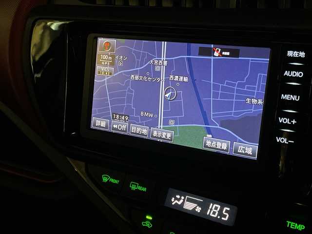 トヨタ アクア S 埼玉県 2016(平28)年 10.5万km スーパーレッドⅤ トヨタセーフティーセンス /純正メモリナビ　/　　CD/BT/ワンセグ /バックカメラ /HIDオートライト /シートヒーター /ステアリングスイッチ