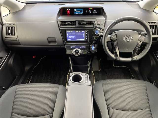 トヨタ プリウス α S チューンブラック Ⅱ 岐阜県 2020(令2)年 4万km ブラックマイカ 純正ナビ/(AM/FM/CD/SD/BT/DVD/フルセグ)/レーダークルーズコントロール/D＋N席シートヒーター/バックカメラ/ビルトインＥＴＣ/オートハイビーム/レーンキープアシスト/スマートキー/プッシュスタート/スペアキー/全席オートＰＷ/革巻きステアリング/ステアリングスイッチ/フォグランプ/純正フロアマット/純正サイドバイザー/純正ＡＷ/取扱説明書/保証書