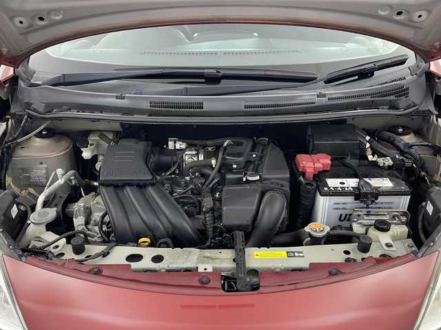 日産 ノート X エマージェンシーブレーキ 栃木県 2014(平26)年 7.5万km ラディアントレッド メーカーナビ/(CD/DVD/フルセグ/ＳＤ）/エマージェンシーブレーキ/車線逸脱警報/横滑り防止/ＥＴＣ/前後ドライブレコーダー/プッシュスタート/スマートキー