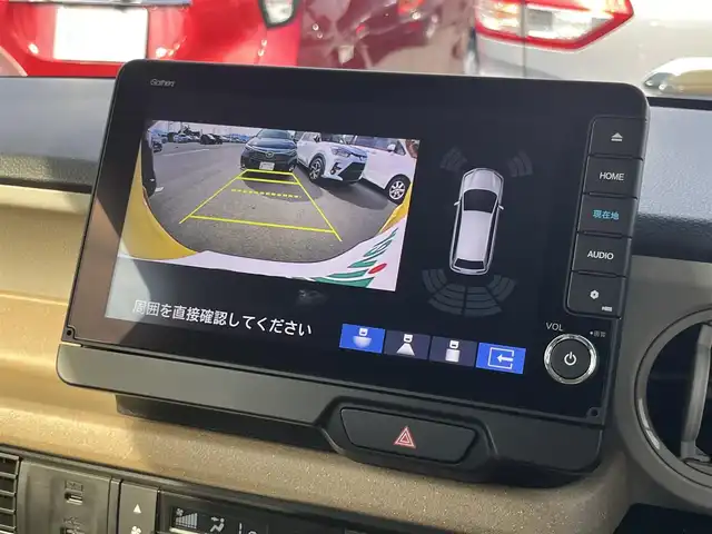 ホンダ Ｎ ＢＯＸ ファッションスタイル 滋賀県 2024(令6)年 0.3万km 黄 純正９インチナビ(CD/DVD/USB/フルセグ/Bluetooth)/両側電動/シートヒーター/ＥＴＣ/バックカメラ/ＬＥＤ/ドライブレコーダー/追従クルーズコントロール/ホンダセンシング/オートライト/コーナーセンサー/電子パーキング/プッシュスタート/スマートキー×2