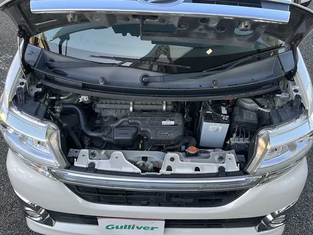 ダイハツ タント カスタム X トップED SA 岐阜県 2014(平26)年 9.1万km パールホワイトⅢ ワンオーナー/社外ナビ（CN-500WD）/AM/FM/TV/CD/iPad/USB/ETC/プッシュスタート/スマートキー/片側パワースライドドア/衝突軽減ブレーキ/横滑り防止/純正ドアバイザー/純正タイヤ/純正マット/オートライト/オートエアコン