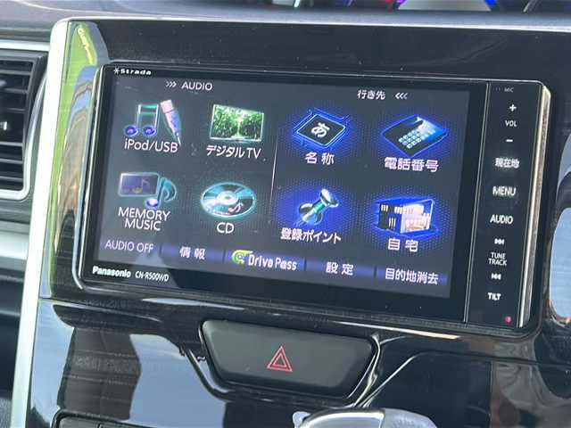 ダイハツ タント カスタム X トップED SA 岐阜県 2014(平26)年 9.1万km パールホワイトⅢ ワンオーナー/社外ナビ（CN-500WD）/AM/FM/TV/CD/iPad/USB/ETC/プッシュスタート/スマートキー/片側パワースライドドア/衝突軽減ブレーキ/横滑り防止/純正ドアバイザー/純正タイヤ/純正マット/オートライト/オートエアコン