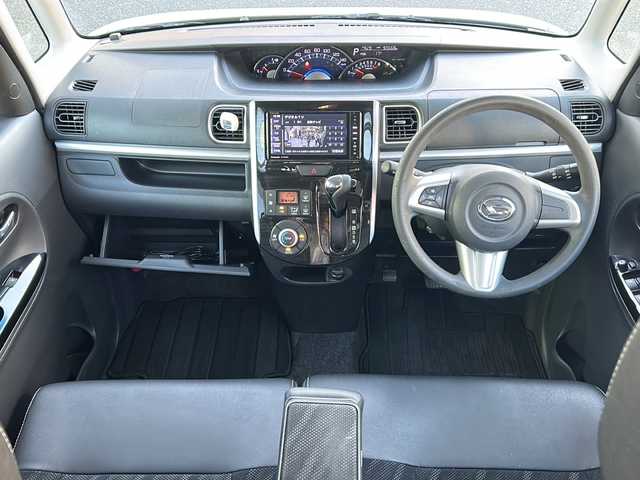 ダイハツ タント カスタム X トップED SA 岐阜県 2014(平26)年 9.1万km パールホワイトⅢ ワンオーナー/社外ナビ（CN-500WD）/AM/FM/TV/CD/iPad/USB/ETC/プッシュスタート/スマートキー/片側パワースライドドア/衝突軽減ブレーキ/横滑り防止/純正ドアバイザー/純正タイヤ/純正マット/オートライト/オートエアコン