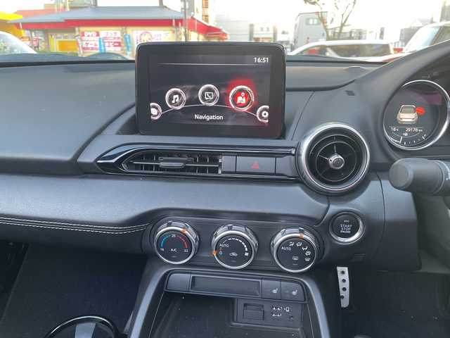 マツダ ロードスター RS 福岡県 2022(令4)年 3万km マシーングレープレミアムM 純正ナビ/DVD/Bluetooth/TV（フルセグ）/AppleCarPlay/AM/FM/AUX/CD/USB/aha/スマートシティブレーキサポート/BSMシステム/ドライバーアテンションアラート/オートライト/コーナーセンサー/ハンズフリー/クルーズコントロール/シートヒーター/純正フロアマット/純正AW