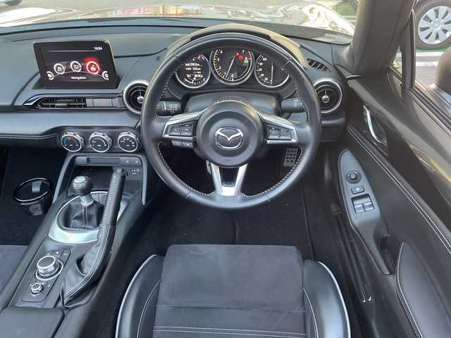 マツダ ロードスター RS 福岡県 2022(令4)年 3万km マシーングレープレミアムM 純正ナビ/DVD/Bluetooth/TV（フルセグ）/AppleCarPlay/AM/FM/AUX/CD/USB/aha/スマートシティブレーキサポート/BSMシステム/ドライバーアテンションアラート/オートライト/コーナーセンサー/ハンズフリー/クルーズコントロール/シートヒーター/純正フロアマット/純正AW