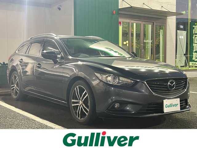 マツダ アテンザ ワゴン 25S Lパッケージ 京都府 2013(平25)年 3.6万km メテオグレーマイカ 社外ナビ/CD・DVD/Bluetooth/フルセグ/バックカメラ/衝突軽減装置/レーダークルーズ/パワーシート/パドルシフト/プッシュスタート/ETC/アイドリングストップ