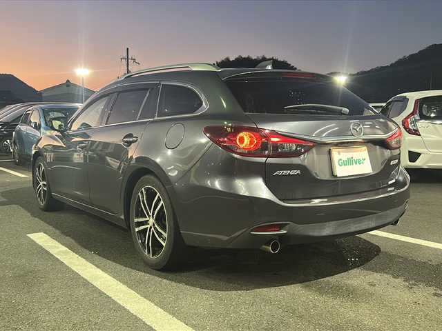 マツダ アテンザ ワゴン 25S Lパッケージ 京都府 2013(平25)年 3.6万km メテオグレーマイカ 社外ナビ/CD・DVD/Bluetooth/フルセグ/バックカメラ/衝突軽減装置/レーダークルーズ/パワーシート/パドルシフト/プッシュスタート/ETC/アイドリングストップ