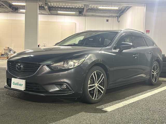 マツダ アテンザ ワゴン 25S Lパッケージ 京都府 2013(平25)年 3.6万km メテオグレーマイカ 社外ナビ/CD・DVD/Bluetooth/フルセグ/バックカメラ/衝突軽減装置/レーダークルーズ/パワーシート/パドルシフト/プッシュスタート/ETC/アイドリングストップ
