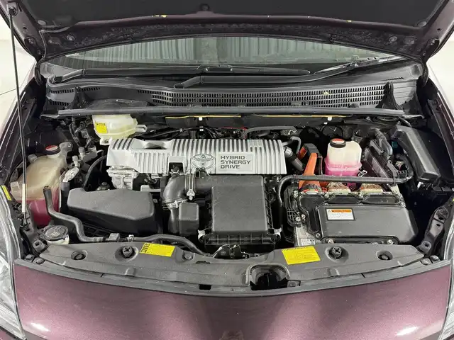 トヨタ プリウス S　マイコーデ 佐賀県 2014(平26)年 5.4万km ディープアメジストマイカメタリック 社外7型ナビ/AM/FM/CD/ワンセグTV/バックカメラ/純正フロアマット/純正ドアバイザー/トノカバー/ETC/ステアリングリモコン/シガーソケット/オートライト/電格ミラー/ISOFIX/フォグランプ/禁煙車