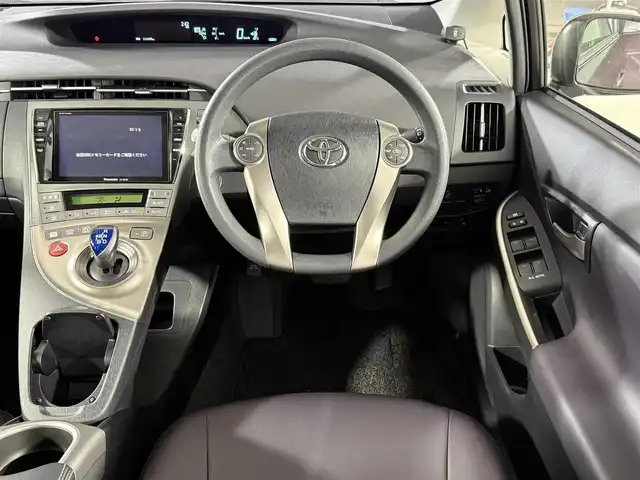 トヨタ プリウス S　マイコーデ 佐賀県 2014(平26)年 5.4万km ディープアメジストマイカメタリック 社外7型ナビ/AM/FM/CD/ワンセグTV/バックカメラ/純正フロアマット/純正ドアバイザー/トノカバー/ETC/ステアリングリモコン/シガーソケット/オートライト/電格ミラー/ISOFIX/フォグランプ/禁煙車