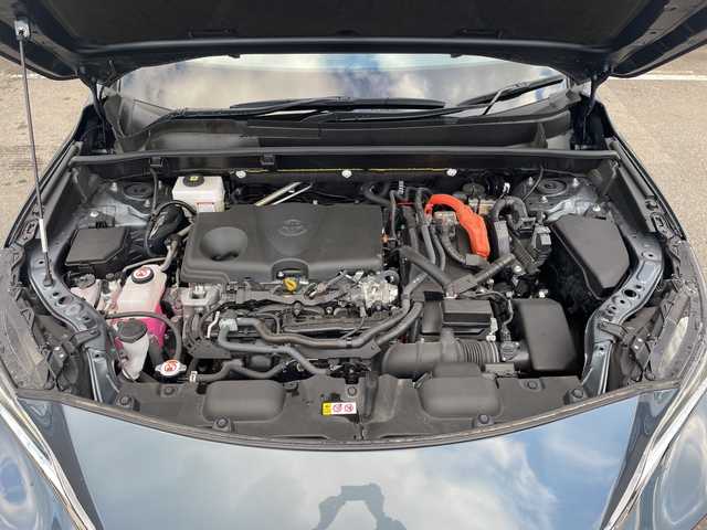 トヨタ ハリアー ハイブリッド Z 秋田県 2022(令4)年 1.9万km スレートグレーメタリック 改良後モデル/4WD/調光パノラマサンルーフ/純正12.3インチメーカーナビ/JBLサウンドシステム/パノラミックビューモニター/ブラインドスポットモニター/デジタルインナーミラー　/パワーリアゲート/追従クルーズコントロール　/ハーフレザーシート/コーナーセンサー　/全方位カメラ　/レーンアシスト　/パワーシート/前後ドラレコ(TZ)/純正フロアマット/保証書/取扱説明書/記録簿/スペアキー有り