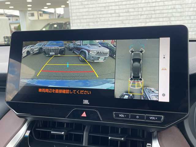 トヨタ ハリアー ハイブリッド Z 秋田県 2022(令4)年 1.9万km スレートグレーメタリック 改良後モデル/4WD/調光パノラマサンルーフ/純正12.3インチメーカーナビ/JBLサウンドシステム/パノラミックビューモニター/ブラインドスポットモニター/デジタルインナーミラー　/パワーリアゲート/追従クルーズコントロール　/ハーフレザーシート/コーナーセンサー　/全方位カメラ　/レーンアシスト　/パワーシート/前後ドラレコ(TZ)/純正フロアマット/保証書/取扱説明書/記録簿/スペアキー有り