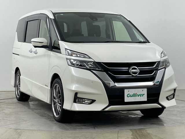 日産 セレナ ハイウェイスターVセレクションⅡ 道央・札幌 2019(令1)年 3.2万km ブリリアントホワイトパール ・４ＷＤ　/エマージェンシーブレーキ　/・社外9インチ　ナビ/・BT/DVD/CD/SD/フルセグTV）　/・アラウンドビューモニター　/・インテリジェントパーキングアシスト　/・両側パワースライドドア　/・クルーズコントロール　/・ＬＥＤオートライト　/・フォグランプ　/・スマートキー/・ETC/・純正AW付スタッドレスタイヤ積込