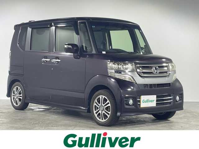 ホンダ Ｎ ＢＯＸ カスタム SSパッケージ 福岡県 2015(平27)年 3.8万km プレミアムベルベットパープル・パール 社外オーディオ/・AM/FM/CD/AUX/CTBA/両側パワースライドドア/キセノンライト/・オートライト/・フォグランプ/後席シェード/スマートキー/・スペアキー/・プッシュスタート/純正14インチアルミホイール/・社外AWスタッドレスタイヤ積み込み/純正フロアマット/ドアバイザー