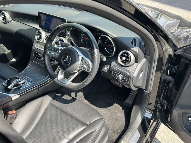 メルセデス・ベンツ Ｃ１８０ アバンギャルド AMGライン 宮崎県 2019(平31)年 3.2万km 黒 純正ナビ/バックカメラ/ETC/黒革シート/前席パワーシート/シートヒーター/アクティブブレーキアシスト/レーンチェンジアシスト/ブラインドスポットアシスト/追従クルコン /スペアキー