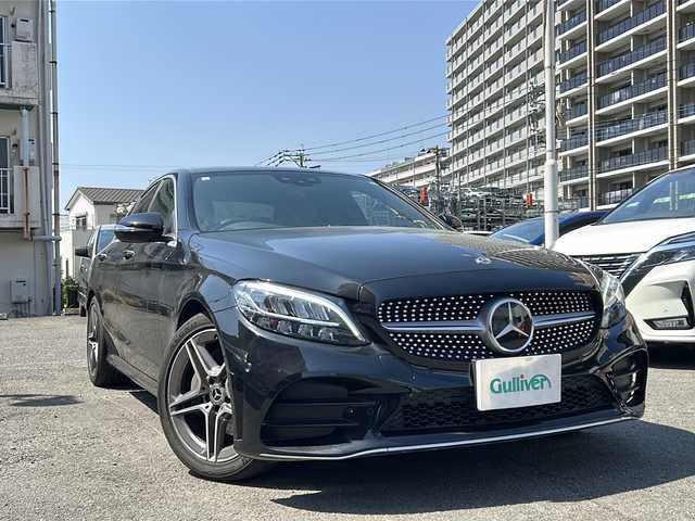 メルセデス・ベンツ Ｃ１８０ アバンギャルド AMGライン 宮崎県 2019(平31)年 3.2万km 黒 純正ナビ/バックカメラ/ETC/黒革シート/前席パワーシート/シートヒーター/アクティブブレーキアシスト/レーンチェンジアシスト/ブラインドスポットアシスト/追従クルコン /スペアキー