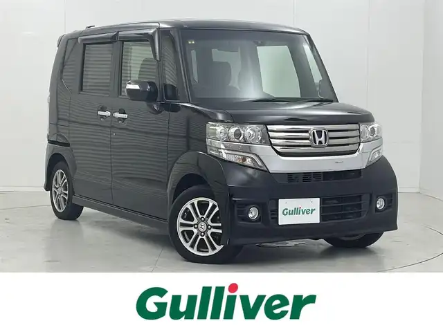 ホンダ Ｎ ＢＯＸ カスタム G Aパッケージ 茨城県 2014(平26)年 2.7万km プレミアムゴールドパープルパール 社外ナビ/バックカメラ/フルセグ/片側電動スライドドア/ETC/純正14インチAW/スマートキー
