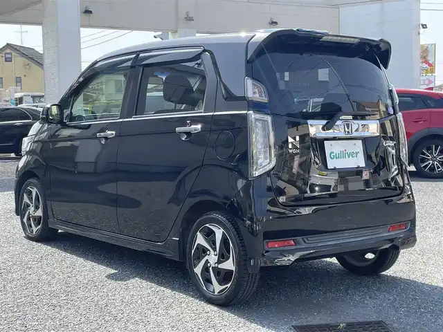 ホンダ Ｎ ＷＧＮ カスタム G ターボパッケージ 埼玉県 2014(平26)年 6.3万km スマートブラック ・ディーラー記録簿（H27-30.R1-3.5.6）/・純正ナビ(AM/FM/CD/DVD/ワンセグTV/BT/SD）/・バックカメラ/・ETC/・純正マット/・360度ドライブレコーダー/・クルーズコントロール/・衝突防止システム/・横滑り防止装置/・パドルシフト/・スペアキー×1/・保証書/・取扱説明書