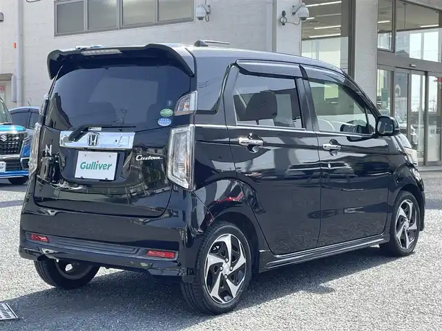 ホンダ Ｎ ＷＧＮ カスタム G ターボパッケージ 埼玉県 2014(平26)年 6.3万km スマートブラック ・ディーラー記録簿（H27-30.R1-3.5.6）/・純正ナビ(AM/FM/CD/DVD/ワンセグTV/BT/SD）/・バックカメラ/・ETC/・純正マット/・360度ドライブレコーダー/・クルーズコントロール/・衝突防止システム/・横滑り防止装置/・パドルシフト/・スペアキー×1/・保証書/・取扱説明書