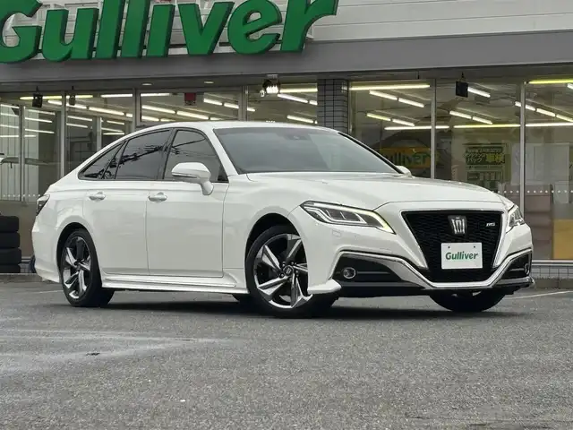 トヨタ クラウン RS アドバンス 愛知県 2018(平30)年 6.2万km ライムホワイトパールクリスタルシャイン /禁煙車//純正メモリーナビ//フルセグ/CD/DVD/BT/USB/AUX/Miracast//純正AW//純正フロアマット//ビルトインETC2.0//プッシュスタート//電子パーキング//革巻きステアリング//ステアリングヒーター/スイッチ//パドルシフト//AC100V充電//照明付きハンディミラー//オートリトラミラー//前席パワーシート//D席ポジションメモリ//シートヒーター//LEDヘッドライト//オートライト//フォグランプ//オートマチックハイビーム//ヘッドアップディスプレイ//ACC/PCS/LDA/BSM/RCTA/RSA//前後クリアランスソナー//パーキングサポートブレーキ//W＋サイドエアバック//カーテンエアバック//新車時保証書//取扱説明書（ナビ・エンジンスターター）//整備記録簿R1.R2.R3.R5//スペアキー//エンジンスターター