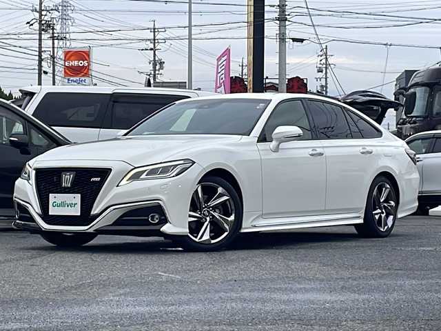 トヨタ クラウン RS アドバンス 愛知県 2018(平30)年 6.2万km ライムホワイトパールクリスタルシャイン /禁煙車//純正メモリーナビ//フルセグ/CD/DVD/BT/USB/AUX/Miracast//純正AW//純正フロアマット//ビルトインETC2.0//プッシュスタート//電子パーキング//革巻きステアリング//ステアリングヒーター/スイッチ//パドルシフト//AC100V充電//照明付きハンディミラー//オートリトラミラー//前席パワーシート//D席ポジションメモリ//シートヒーター//LEDヘッドライト//オートライト//フォグランプ//オートマチックハイビーム//ヘッドアップディスプレイ//ACC/PCS/LDA/BSM/RCTA/RSA//前後クリアランスソナー//パーキングサポートブレーキ//W＋サイドエアバック//カーテンエアバック//新車時保証書//取扱説明書（ナビ・エンジンスターター）//整備記録簿R1.R2.R3.R5//スペアキー//エンジンスターター