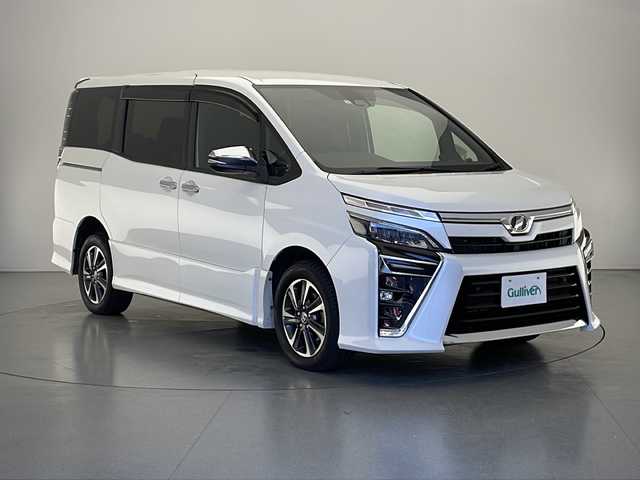 トヨタ ヴォクシー ZS 煌Ⅱ 長野県 2019(平31)年 6.1万km ホワイトパールクリスタルシャイン ワンオーナー/４WD/Toyota Safety Sense/プリクラッシュセーフティ/純正10インチナビ/フルセグテレビ/DVD/Bluetooth/両側パワースライド/ウィンドシールドデアイサー/クルーズコントロール/TVキャンセラー/ドライブレコーダー（ナビ連動）/ビルトインETC/LEDヘットライト/LEDフォグランプ/オートライト/スペアーキー/純正16インチAW/前後コーナーセンサー/車両取扱説明書/保証書