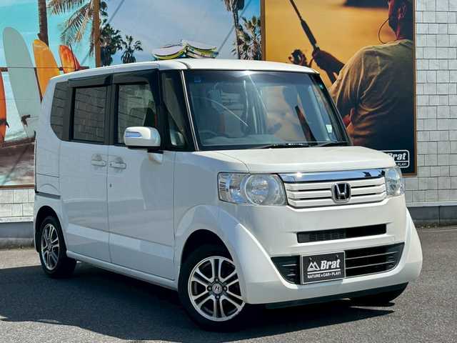ホンダ Ｎ ＢＯＸ G Lパッケージ 兵庫県 2013(平25)年 4.6万km プレミアムホワイトパール 純正ナビ/FM AM CD DVD/左側パワースライドドア/バックカメラ/AAC/社外LEDヘッドライト/ABS/横滑り防止装置/ベンチシート