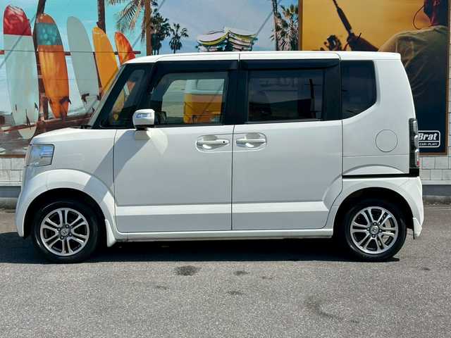 ホンダ Ｎ ＢＯＸ G Lパッケージ 兵庫県 2013(平25)年 4.6万km プレミアムホワイトパール 純正ナビ/FM AM CD DVD/左側パワースライドドア/バックカメラ/AAC/社外LEDヘッドライト/ABS/横滑り防止装置/ベンチシート