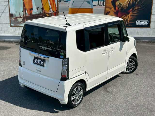 ホンダ Ｎ ＢＯＸ G Lパッケージ 兵庫県 2013(平25)年 4.6万km プレミアムホワイトパール 純正ナビ/FM AM CD DVD/左側パワースライドドア/バックカメラ/AAC/社外LEDヘッドライト/ABS/横滑り防止装置/ベンチシート