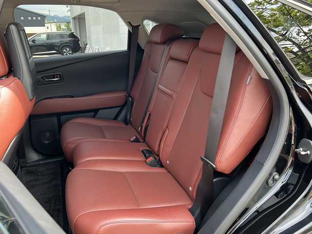 レクサス ＲＸ 450h バージョンL エアサス 秋田県 2014(平26)年 6.9万km ブラック 純正SDナビ/純正CD、DVD、BT、ワンセグ/バック＋サイドカメラ/純正19インチアルミ/４WD/ETC/前後コーナーセンサー/スペアキー