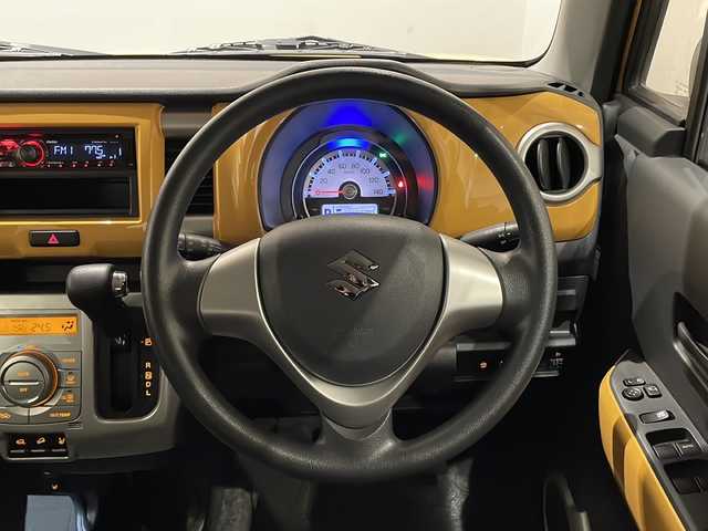 スズキ ハスラー G 新潟県 2018(平30)年 2.2万km アクティブイエロー/ブラック2トーンルーフ ワンオーナー/4WD/レーダーブレーキサポート/社外ＣＤオーディオ/シートヒーター/スマートキー/純正15インチアルミホイール/ダウンヒルアシスト/オートエアコン/純正ラバーフロアマット/ドアバイザー/保証書/取扱説明書/スペアキー