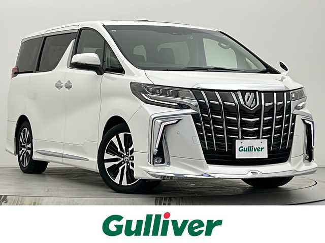 トヨタ アルファード S Cパッケージ 宮城県 2021(令3)年 5.6万km ホワイトパールクリスタルシャイン ツインムーンルーフ　/モデリスタエアロ　/１２型後席モニター　/純正ＤＡナビ　/ＴＶチューナー　/ＣＤ／ＤＶＤプレーヤー　/パワーバックドア　/１００Ｖ電源　/両側パワースライドドア/クリアランスソナー/プリクラッシュセーフティ/レーントレーシングアシスト/オートマチックハイビーム/アダプティブクルーズコントロール/ＥＴＣ２．０　/三眼ＬＥＤヘッドランプ/シーケンシャルターンランプ/純正18インチAW/禁煙車