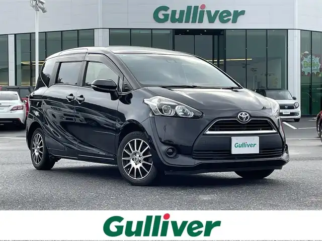 トヨタ シエンタ G 島根県 2017(平29)年 9.7万km ブラックマイカ 登録時走行距離96125km/保証書/取扱説明書/純正ナビ/Bluetooth・TV・FM・AM/HDMI外部入力/両側パワースライドドア/オートマチックハイビーム/純正LEDヘッドライト/レベライザー/ウィンカーミラー/エンジンスターター/ETC