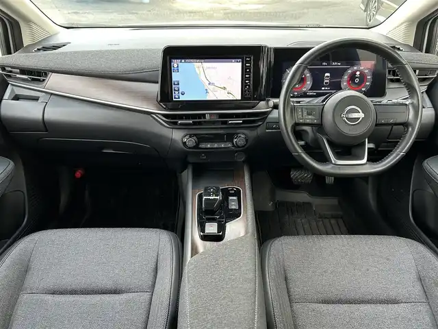 日産 オーラ G 島根県 2022(令4)年 4.8万km ピュアホワイトパール 登録時走行距離47265km/保証書/取説/純正9インチナビ/Bluetooth/フルセグ/radio/SD/HDMI/全周囲カメラ/プッシュスタート/インテリジェントルームミラー/ブラインドスポットモニター/LEDヘッドライト/オートライト/オートマチックハイビーム/フォグライト/スマートキー/スペアキー/純正17インチアルミホイール/ETC