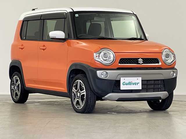 スズキ ハスラー X ターボ 岐阜県 2017(平29)年 2万km パッションオレンジマイカ/スペリアホワイト 純正メモリーナビ/・ワンセグTV/CD/シートヒーター/純正フロアマット/純正アルミホイール15インチ/スズキセーフティサポート/・衝突軽減ブレーキ/・レーンキープアシスト/横滑り防止/HIDヘッドライト/オートライト/スペアキー/・スマートキー/プッシュスタート/革巻きステアリング