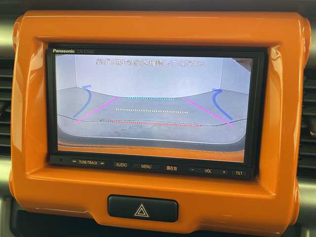 スズキ ハスラー X ターボ 岐阜県 2017(平29)年 2万km パッションオレンジマイカ/スペリアホワイト 純正メモリーナビ/・ワンセグTV/CD/シートヒーター/純正フロアマット/純正アルミホイール15インチ/スズキセーフティサポート/・衝突軽減ブレーキ/・レーンキープアシスト/横滑り防止/HIDヘッドライト/オートライト/スペアキー/・スマートキー/プッシュスタート/革巻きステアリング