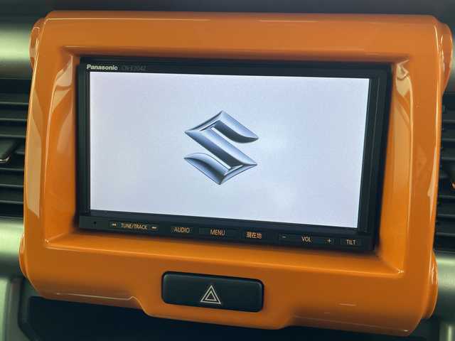 スズキ ハスラー X ターボ 岐阜県 2017(平29)年 2万km パッションオレンジマイカ/スペリアホワイト 純正メモリーナビ/・ワンセグTV/CD/シートヒーター/純正フロアマット/純正アルミホイール15インチ/スズキセーフティサポート/・衝突軽減ブレーキ/・レーンキープアシスト/横滑り防止/HIDヘッドライト/オートライト/スペアキー/・スマートキー/プッシュスタート/革巻きステアリング