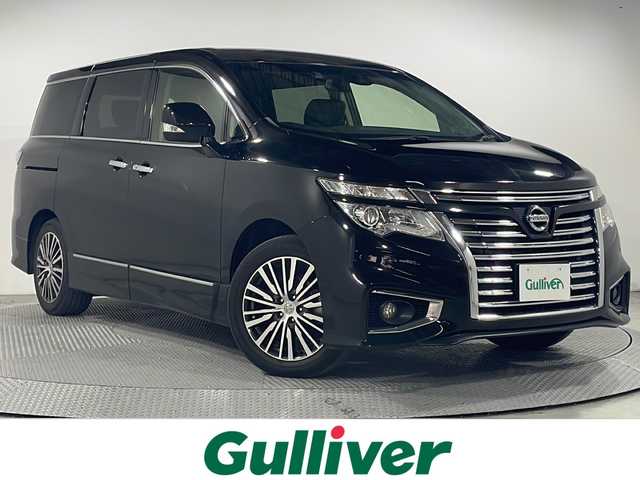 日産 エルグランド 250ハイウェイスターS 広島県 2019(平31)年 3.5万km ファントムブラック 純正8型ナビ/純正フリップダウンモニター/両側パワースライドドア/バックカメラ/オットマン/インテリジェントクルーズコントロール/エマージェンシーブレーキ/車線逸脱抑制/ハイビームアシスト/前後ソナー/踏み間違い衝突防止アシスト/LEDヘッドランプ/純正18インチAW/ETC/ドライブレコーダー