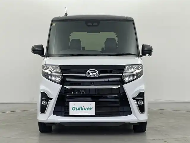 ダイハツ タント カスタム RS セレクション 群馬県 2020(令2)年 1.9万km ブラックマイカメタリック/シャイニングホワイトパール 純正9インチナビ（Bluetooth/フルセグ/SD/DVD/CD）　全周囲カメラ　アダプティブクルーズコントロール　レーンキープコントロール　前席シートヒーター　ETC　両側パワースライドドア　プッシュスタート　スマートキー　スマートアシスト（衝突回避支援ブレーキ/衝突警報機能/車線逸脱警報機能/車線逸脱抑制制御機能/ブレーキ制御/先行車発進お知らせ機能/オートハイビーム/コーナーセンサー/標識認識機能）