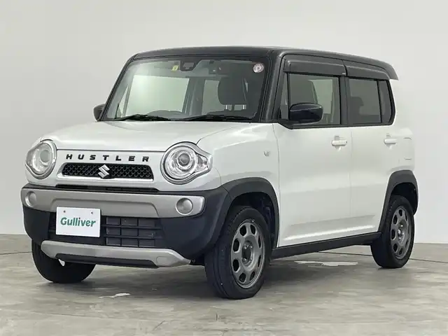 スズキ ハスラー G 群馬県 2014(平26)年 5.6万km パールホワイト/ブラック2トーンルーフ 社外ナビ　バックカメラ　衝突軽減システム　ＥＴＣ　ドライブレコーダー　シートヒーター　オートライト　電動格納ミラー　スマートキー　プッシュスタート　横滑り防止　禁煙車